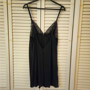 Victoria Secret Black Slip Dress.
